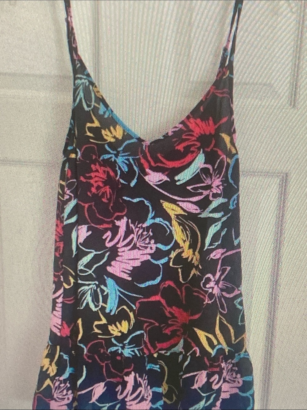 Hurley Black Kids One-Piece Bodysuit with Multicolor Floral Print